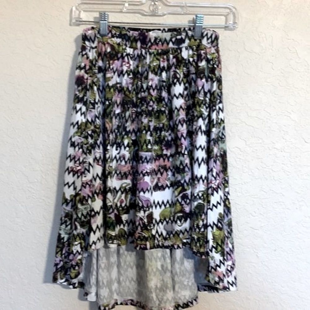Print edition by‎ Cynthia Rowley patterned hi low skirt size M